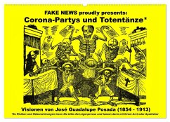 Corona-Partys und Totentänze (Wandkalender 2024 DIN A2 quer), CALVENDO Monatskalender - Liepke, Claus