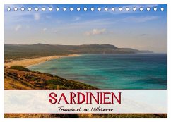 Sardinien Panoramakalender (Tischkalender 2024 DIN A5 quer), CALVENDO Monatskalender