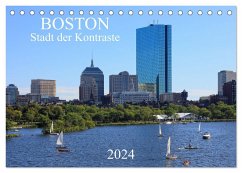 Boston - Stadt der Kontraste (Tischkalender 2024 DIN A5 quer), CALVENDO Monatskalender