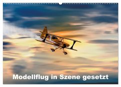 Modellflug in Szene gesetzt (Wandkalender 2024 DIN A2 quer), CALVENDO Monatskalender