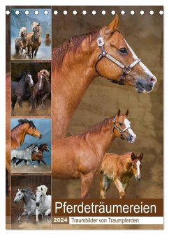 Pferdeträumereien - Traumbilder von Traumpferden (Tischkalender 2024 DIN A5 hoch), CALVENDO Monatskalender