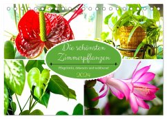Die schönsten Zimmerpflanzen. Pflegeleicht, dekorativ und wohltuend (Tischkalender 2024 DIN A5 quer), CALVENDO Monatskalender
