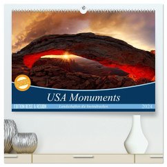 USA Monuments - Landschaften die beeindrucken (hochwertiger Premium Wandkalender 2024 DIN A2 quer), Kunstdruck in Hochglanz