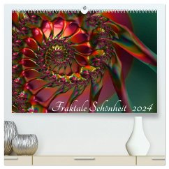 Fraktale Schönheit 2024 (hochwertiger Premium Wandkalender 2024 DIN A2 quer), Kunstdruck in Hochglanz