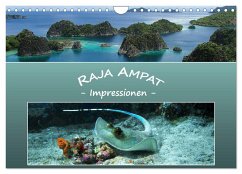 Raja Ampat - Impressionen (Wandkalender 2024 DIN A4 quer), CALVENDO Monatskalender