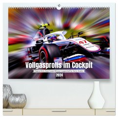 Vollgasprofis im Cockpit (hochwertiger Premium Wandkalender 2024 DIN A2 quer), Kunstdruck in Hochglanz