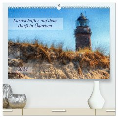 Landschaften auf dem Darß in Ölfarben (hochwertiger Premium Wandkalender 2024 DIN A2 quer), Kunstdruck in Hochglanz