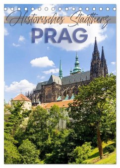 PRAG Historisches Stadtherz (Tischkalender 2024 DIN A5 hoch), CALVENDO Monatskalender