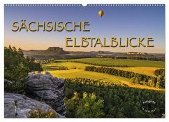 Sächsische Elbtalblicke (Wandkalender 2024 DIN A2 quer), CALVENDO Monatskalender - Jentzsch, Norbert