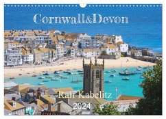 Cornwall & Devon 2024 (Wandkalender 2024 DIN A3 quer), CALVENDO Monatskalender