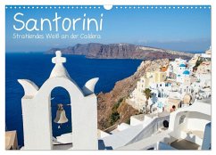 Santorini - Strahlendes Weiß an der Caldera (Wandkalender 2024 DIN A3 quer), CALVENDO Monatskalender