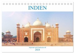 Indien - Imposant und Eindrucksvoll (Tischkalender 2024 DIN A5 quer), CALVENDO Monatskalender - pixs:sell