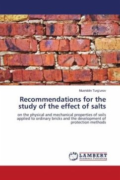 Recommendations for the study of the effect of salts