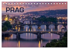 PRAG Impressionen bei Tag und Nacht (Tischkalender 2024 DIN A5 quer), CALVENDO Monatskalender