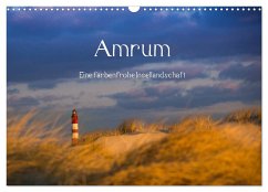 Amrum - Eine farbenfrohe Insellandschaft (Wandkalender 2024 DIN A3 quer), CALVENDO Monatskalender