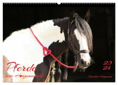 Pferde - eine Herzenssache (Wandkalender 2024 DIN A2 quer), CALVENDO Monatskalender