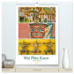 Wat Phra Kaew - Tempel in Bangkok (hochwertiger Premium Wandkalender 2024 DIN A2 hoch), Kunstdruck in Hochglanz