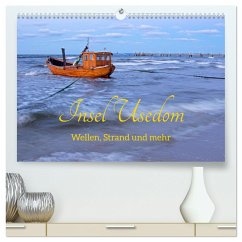 Insel Usedom - Wellen, Strand und mehr (hochwertiger Premium Wandkalender 2024 DIN A2 quer), Kunstdruck in Hochglanz