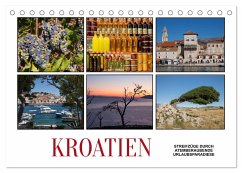 Kroatien - Streifzüge durch atemberaubende Kulturlandschaften (Tischkalender 2024 DIN A5 quer), CALVENDO Monatskalender