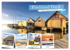 Fischland Darß, Land zwischen Ostsee und Bodden (Wandkalender 2024 DIN A2 quer), CALVENDO Monatskalender