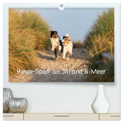 Hunde-Spaß an Strand & Meer (hochwertiger Premium Wandkalender 2024 DIN A2 quer), Kunstdruck in Hochglanz - Mirsberger, Annett