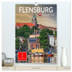 Flensburg - so bezaubernd (hochwertiger Premium Wandkalender 2024 DIN A2 hoch), Kunstdruck in Hochglanz