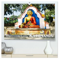 Impressionen aus Kathmandu (hochwertiger Premium Wandkalender 2024 DIN A2 quer), Kunstdruck in Hochglanz