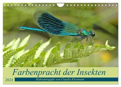 Farbenpracht der Insekten (Wandkalender 2024 DIN A4 quer), CALVENDO Monatskalender