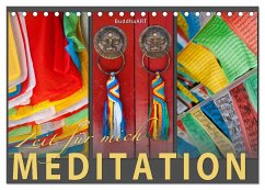 MEDITATION Zeit für mich (Tischkalender 2024 DIN A5 quer), CALVENDO Monatskalender - BuddhaART