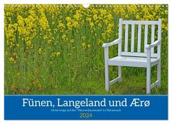 Fünen, Langeland und Ærø - Unterwegs auf der "Herrenhausroute" in Dänemark (Wandkalender 2024 DIN A3 quer), CALVENDO Monatskalender