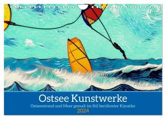 Ostsee Kunstwerke (Wandkalender 2024 DIN A4 quer), CALVENDO Monatskalender - WEIBKIWI