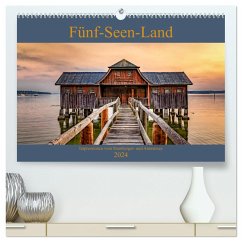 Fünf-Seen-Land (hochwertiger Premium Wandkalender 2024 DIN A2 quer), Kunstdruck in Hochglanz