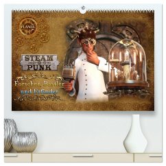 Steampunk - Forscher, Bastler und Erfinder (hochwertiger Premium Wandkalender 2024 DIN A2 quer), Kunstdruck in Hochglanz