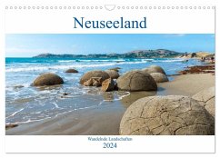 Neuseeland - Wandelnde Landschaften (Wandkalender 2024 DIN A3 quer), CALVENDO Monatskalender