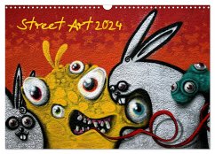 Street-Art 2024 (Wandkalender 2024 DIN A3 quer), CALVENDO Monatskalender