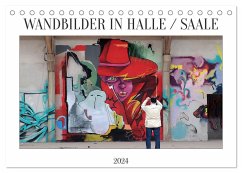 WANDBILDER IN HALLE / SAALE (Tischkalender 2024 DIN A5 quer), CALVENDO Monatskalender