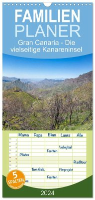 Familienplaner 2024 - Gran Canaria - Die vielseitige Kanareninsel mit 5 Spalten (Wandkalender, 21 x 45 cm) CALVENDO
