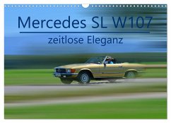 Mercedes SL W107 - zeitlose Eleganz (Wandkalender 2024 DIN A3 quer), CALVENDO Monatskalender