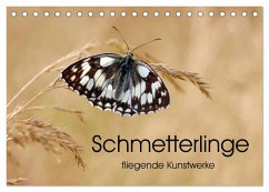 Schmetterlinge - fliegende Kunstwerke (Tischkalender 2024 DIN A5 quer), CALVENDO Monatskalender - Kumpf, Eileen