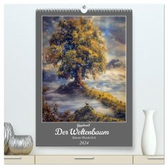 Yggdrasil - Der Baum des Lebens (hochwertiger Premium Wandkalender 2024 DIN A2 hoch), Kunstdruck in Hochglanz