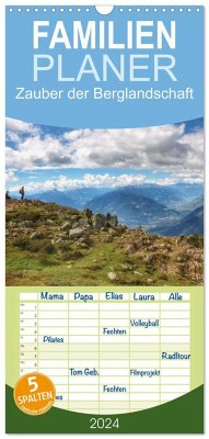 Familienplaner 2024 - Zauber der Berglandschaft mit 5 Spalten (Wandkalender, 21 x 45 cm) CALVENDO - Wirges, Christine