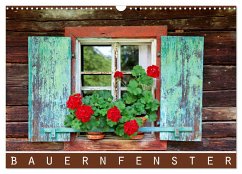 Bauernfenster (Wandkalender 2024 DIN A3 quer), CALVENDO Monatskalender