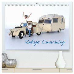 Vintage Caravaning (hochwertiger Premium Wandkalender 2024 DIN A2 quer), Kunstdruck in Hochglanz