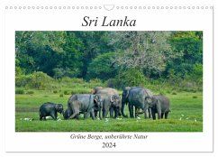 Sri Lanka, Grüne Berge - unberührte Natur (Wandkalender 2024 DIN A3 quer), CALVENDO Monatskalender