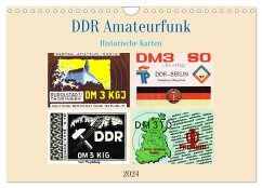 DDR Amateurfunk Historische Karten (Wandkalender 2024 DIN A4 quer), CALVENDO Monatskalender