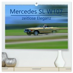 Mercedes SL W107 - zeitlose Eleganz (hochwertiger Premium Wandkalender 2024 DIN A2 quer), Kunstdruck in Hochglanz