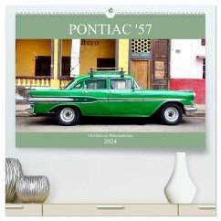 Pontiac '57 - Chieftain im Raketendesign (hochwertiger Premium Wandkalender 2024 DIN A2 quer), Kunstdruck in Hochglanz