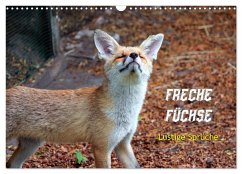 Freche Füchse - lustige Sprüche (Wandkalender 2024 DIN A3 quer), CALVENDO Monatskalender - Kersten, Peter