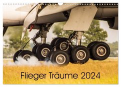 Flieger Träume 2024 (Wandkalender 2024 DIN A3 quer), CALVENDO Monatskalender