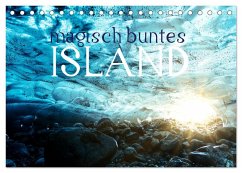 MAGISCH BUNTES ISLAND (Tischkalender 2024 DIN A5 quer), CALVENDO Monatskalender